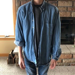 VINTAGE oversized button-up